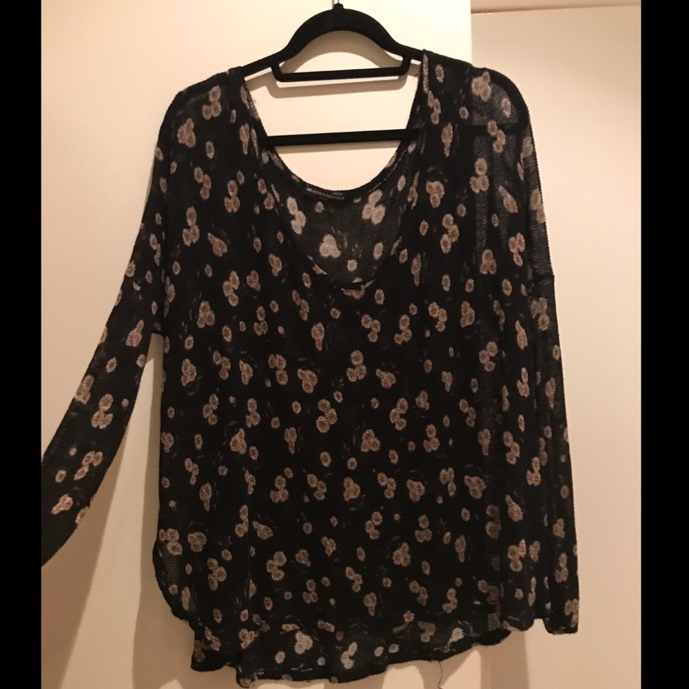Brandy Melville Oversized floral knit